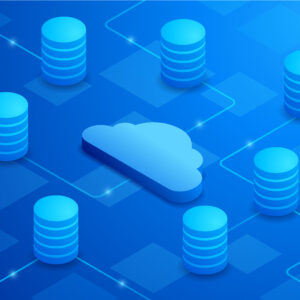 Cloud isometric background